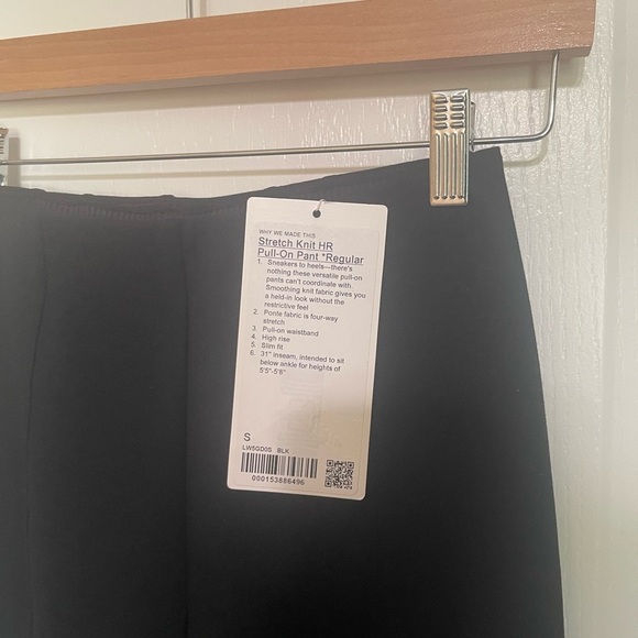 NEW Lululemon Stretch Knit High-Rise Pull-On Pant *Reg Black 2024 W5GD0S $148 Sm - Picture 7 of 10